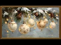 Lagu Cozy Christmas Ambience with Soft Piano Music | Vintage Ornaments Art | 4K Frame TV Art Screensaver