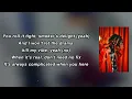 Don Toliver - Wasted (Lyrics)