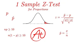 1 Sample Z Tests for Proportions EXPLAINED with Example