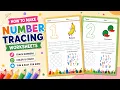 Canva Number Tracing Worksheets Tutorial Printable Worksheets for preschool kindergarten