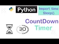 Python Program to Create a Countdown Timer best python question use of sleep function