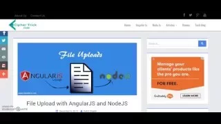 File Upload with AngularJS and NodeJS Demo only