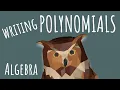 How to Write Polynomials in Standard Form 1 variable ALGEBRA