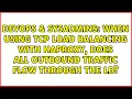When using TCP load balancing with HAProxy does all outbound traffic flow through the LB