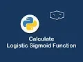 calculate logistic sigmoid function in python