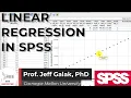 Linear Regression in SPSS SPSS Tutorial Single Variable Linear Regression