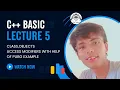OOPs in C Class Objects Access Modifiers Explained with PUBG Example Ep 5