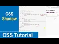 CSS Shadow Text Shadow Box Shadow CSS Tutorial