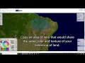 Paint net - Create an artificial landmass extension in a color map