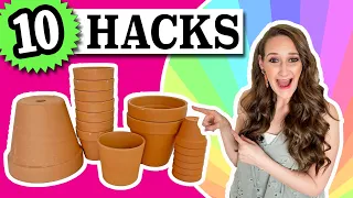 10 Terra Cotta Pot HACKS EASY CHEAP