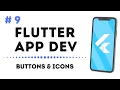 Buttons Icons - Flutter App Development English Productivv Academy
