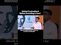 Difference between method overloading and method overriding in java