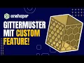 Unique grid patterns with custom features Onshape design tutorial