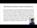 CLOUD COMPUTING - Blockchain based trust management in cloud computing systems