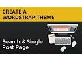 Wordpress Theme Tutorials Wordstrap Theme - Search and Single Post Page