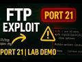 FTP Hacking Lab Exploiting Port 21 on Metasploitable2 Cybersecurity Training