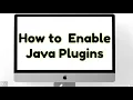 How To Enable Java Plugins