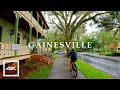 Gainesville Florida on a rainy day Walking tour 2023 4K R 60fps