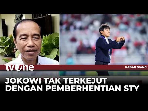 Tanggapan Jokowi Terkait PSSI Copot STY: Saya Senang dengan Coach Shin