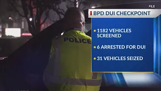 6 arrested during Bakersfield police checkpoint on Union Avenue