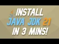 How to Install Java JDK 21 on Windows 2023