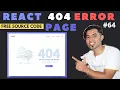 Create React 404 Error Page Not Found using React Router in Hindi in 2020