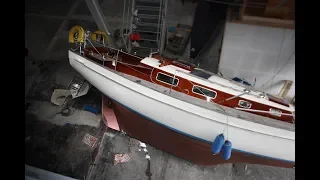 Our boat fell from a crane. Here is what was damaged. [Ep 2]