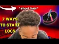 How to start your locs on short Natural hair pictures Tutorials Men loc journey
