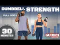Lagu 30 Minute Full Body Dumbbell Workout (Guided Audio Cues + Modifications)