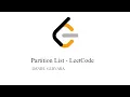 Partition List - LeetCode JAVA