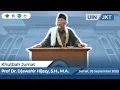 Download Lagu Khutbah Jumat | Prof DR. Djawahir Hijazy, S.H., M.A