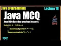 Lect 18 Java MCQ based on previous lectures in Hindi