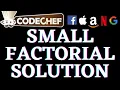 Small Factorial CodeChef Beginners Problems Python