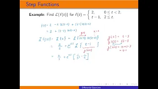 LT Unit Step Functions