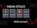 JSON Syntax MEAN Stack Course InformationTech Tutorials