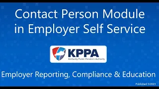 Contact Person Module in ESS