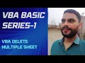 VBA Delete Multiple Sheet Rename Collection Loops Lesson-24 sheet delete in vba