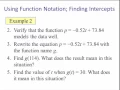 Using Function Notation with Linear Models Part 1