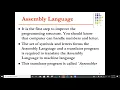 Machine Language and Higher Level languages ITCO341 Unit 5 Lecture