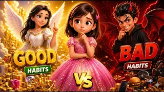 Good Habits for Kids | Angel vs Devil Story | Hindi Moral Story | ToyStars