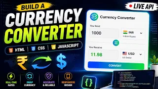 I Built a Real-Time Currency Converter Using HTML CSS JavaScript API Project