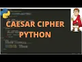 Cryptography Caesar Cipher Python