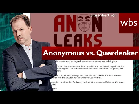 Anonymous vyhlasuje vojnu strane bočných mysliteľov „dieBasis“ | Advokát Christian Solmecke
