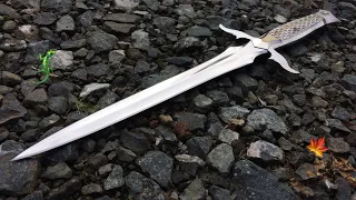 titanium knife making dagger part 5 finished 