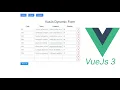Demo Vue3 Dynamic UI Form Vue CLI Path 1