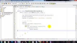 How to Use Continues With Multiple Dimensional Array Search in Java Netbeans