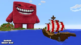 SURVIVING FROM SUPER MEAT BOY in Minecraft - Gameplay