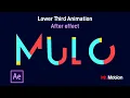 Trim path logo animation After effects brush stroke animation Tutorial Text Animation
