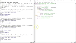 Authentication Program in Python