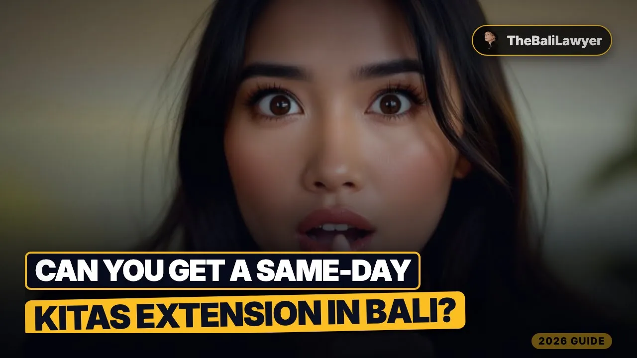 Can You Get a Same-Day KITAS Extension in Bali? (2026 Reality Check)